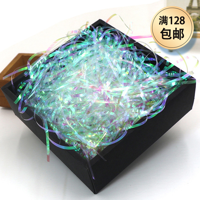 Colorido colorido seda de papel rallado de seda de la decoración de la caja de regalo del Día de San Valentín relleno grande al por mayor