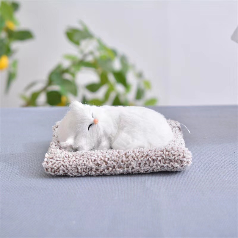 스몰 사이즈 화이트 고양이 (전화 포함) 길이 17, 너비 15cm