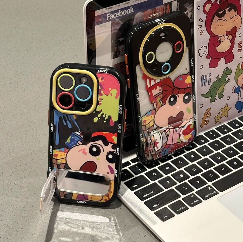 Oil Painting Xiaoxin Nini Suitable for Apple 17 Phone Case Iphone16Pro Xiaomi Oppo Anti-Fall Full Cover Case