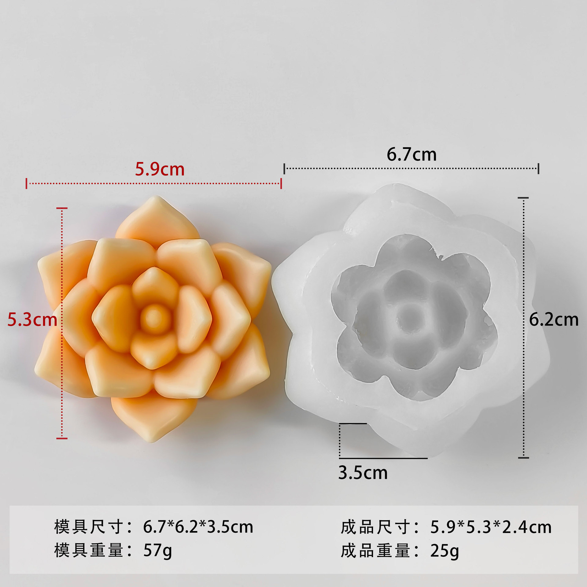 Jiahui Mei molde de silicona multi-carne diy molde de silicona multi-carne decoración de maceta hecha a mano