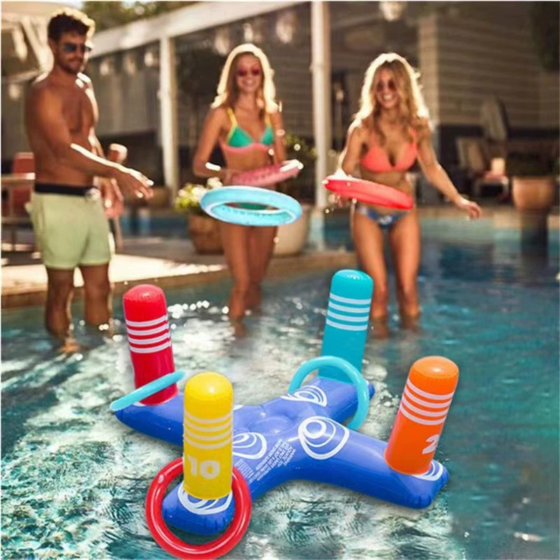  inflatable travel rings, toy, interactive action game, for children and parents
