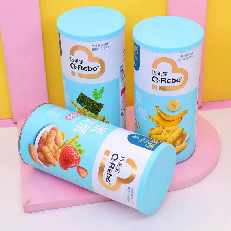 Февраль 2026 года Qolaibao millet puffs 50 г консервированная закуска с рисовыми палочками