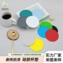 圆形家用简约纯色隔热垫