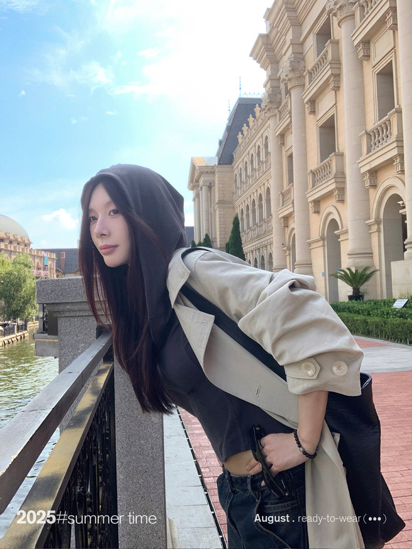 SUNONEONE 连帽拉链针织打底T恤女早秋薄款修身显瘦短款针织开衫|undefined