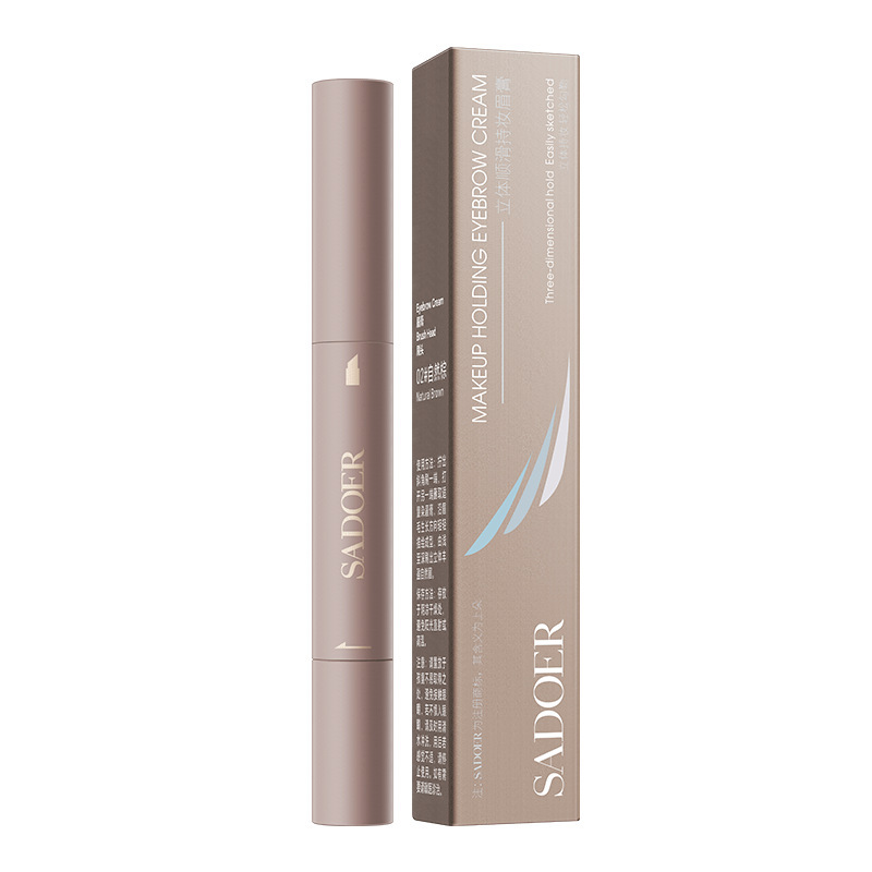 Shangduo estereoscópico suave maquillaje crema de cejas, color suave natural maquillaje resistente a la fricción, no es fácil quitar el maquillaje lápiz de cejas al por mayor
