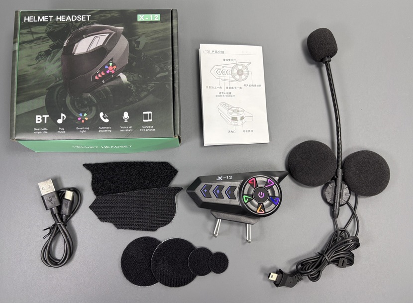 Casco de motocicleta con auriculares Bluetooth integrados, batería de larga duración, casco integral integrado, auriculares con bajos potentes para motociclismo, directo de fábrica.