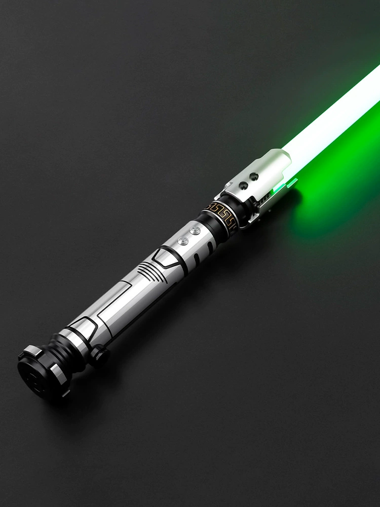 Full metal lightsaber, handle, button with laser, star wars