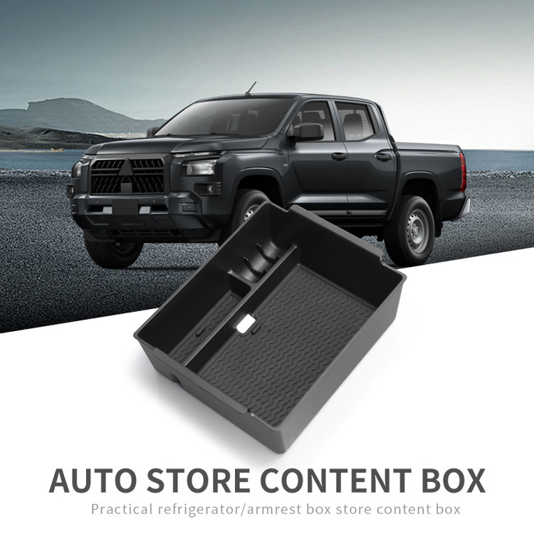 Suitable for 24-25 Mitsubishi Triton Armrest Box Storage Box L200 Car Storage Car Modification Accessories
