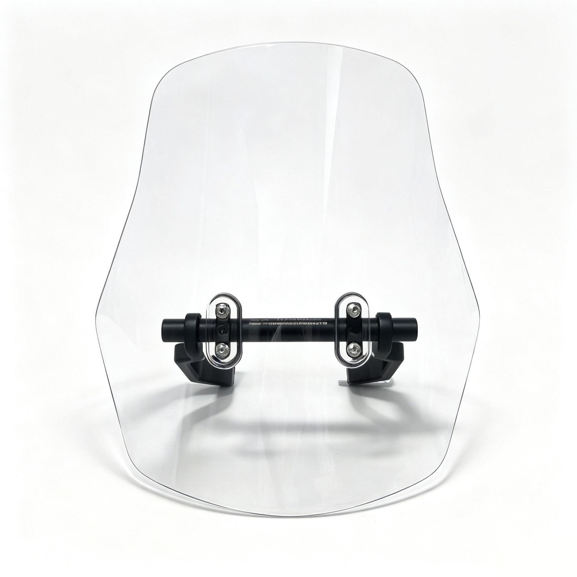 Motorcycle heightened windshield with high light transmittance aluminum alloy bracket, non-destructive installation, scooter windproof modified windscreen