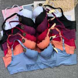 8排扣一款蕾丝内衣薄底钢圈胸罩Chinese underwear in stock
