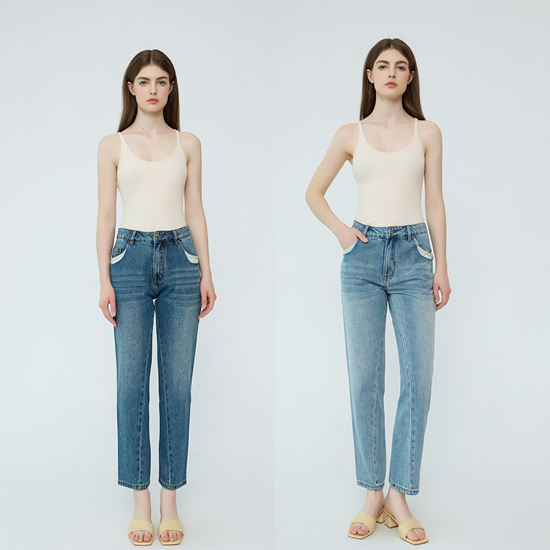Special Offer: Tote Slim-Fit Jeans for Petite Women, Boyfriend Style, Twisted Seam, Ripped Cropped Jeans for Women Special Offer: Tote Slim-Fit Jeans for Petite Women, Boyfriend Style, Twisted Seam, Ripped Cropped Jeans for Women