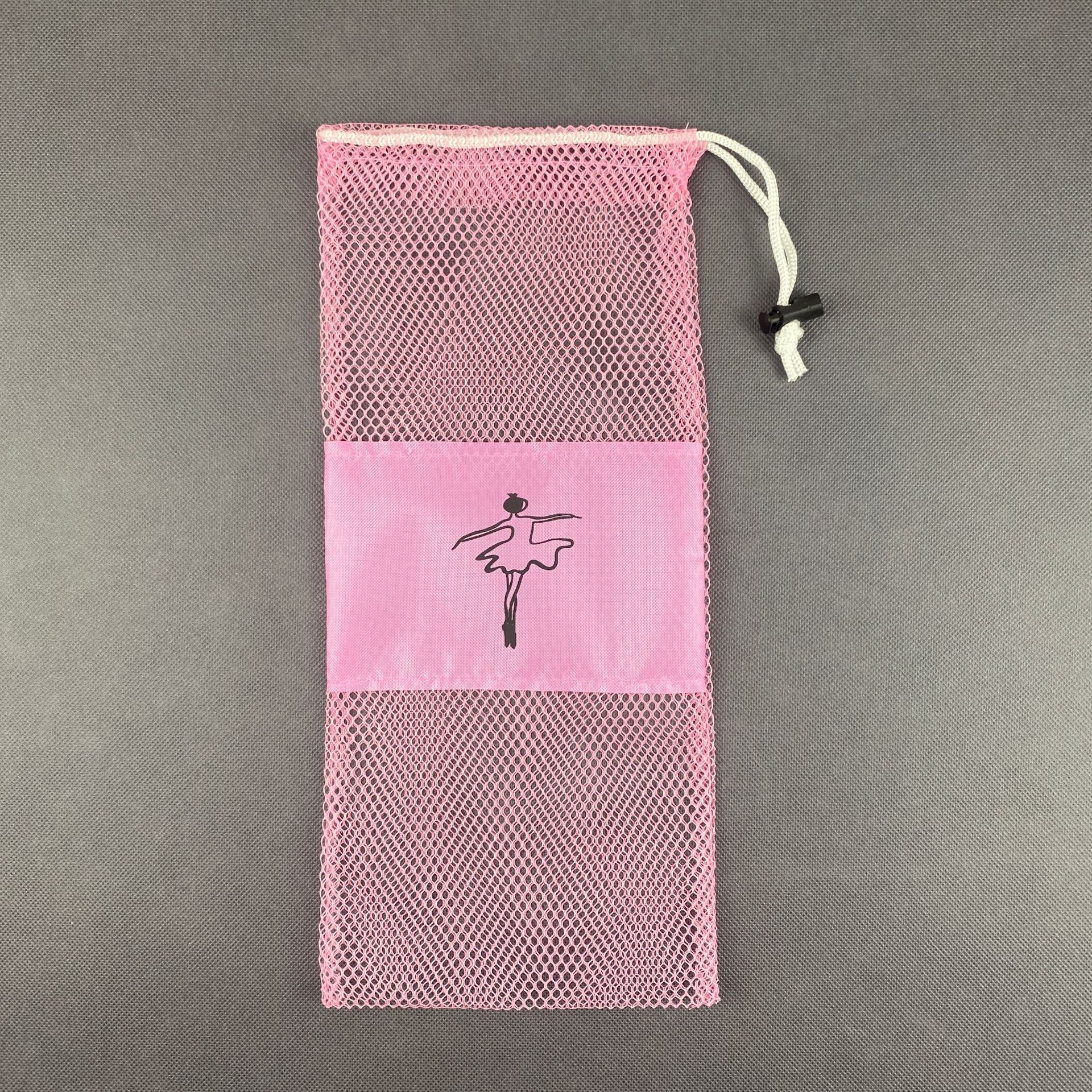 厂家生产鞋子收纳防尘粉色束口抽绳网眼布袋子拉绳子收口网布袋子