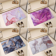 水晶绒浴室地垫大理石家用入户门口卫生间门垫强吸水垫脚垫子批发