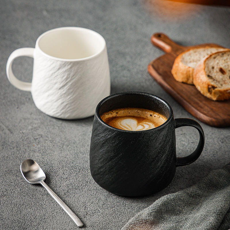 Ceramic matte coffee tea cup for home use