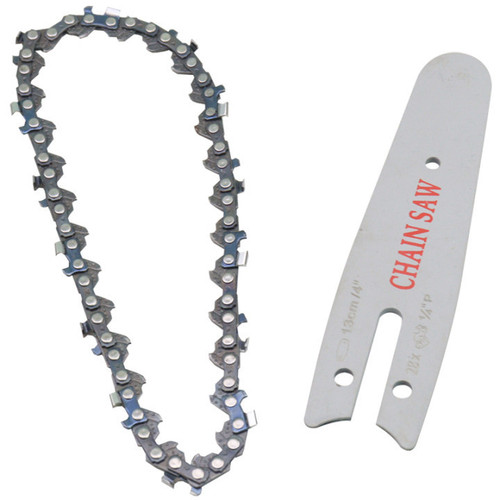 Cross-border chain saw chain 4-inch mini electric chain saw 6-inch small logging pruning saw garden saw blade accessories guide