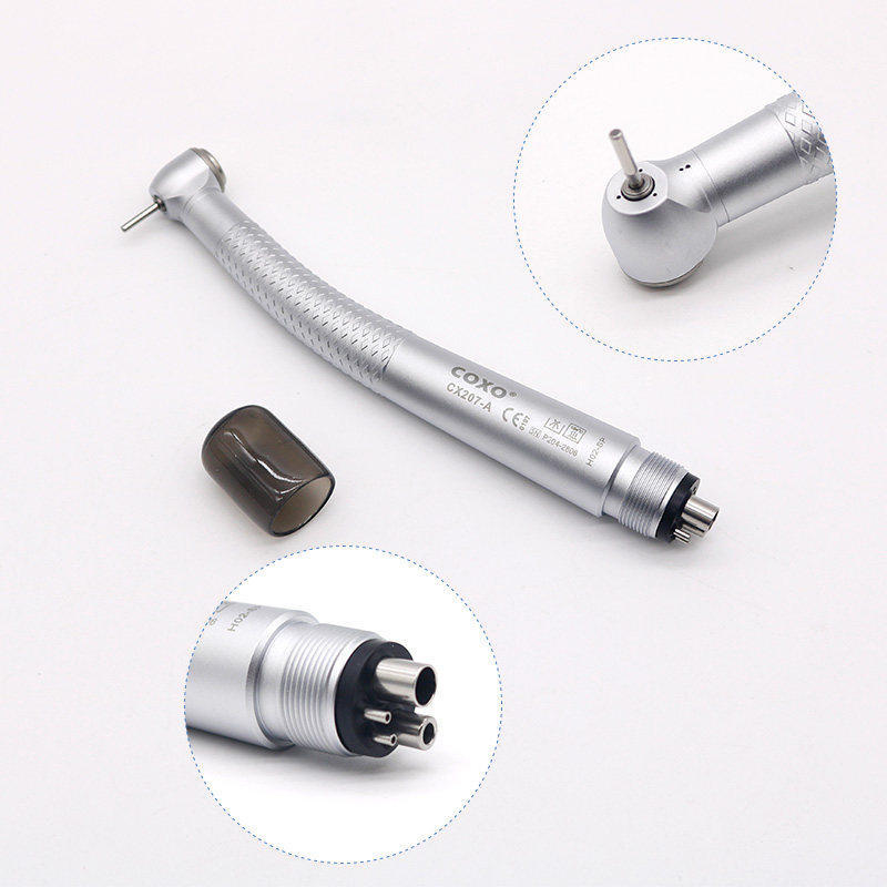 Teléfono móvil de alta velocidad dental Wusen CX207 - AW con conexión rápida canal de agua exterior conjunto de teléfonos móviles de baja velocidad con lámpara de implante de teléfonos móviles image 3