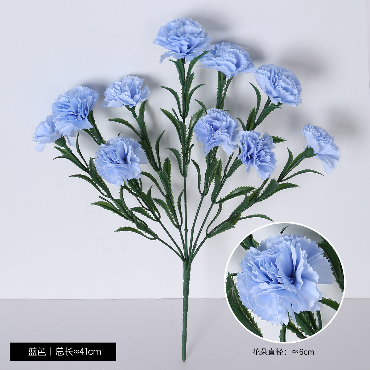 Simulación de 10 claves de flores para decorar el hogar Día de la Madre Día del Maestro Regalo de flores Decoración de la mesa