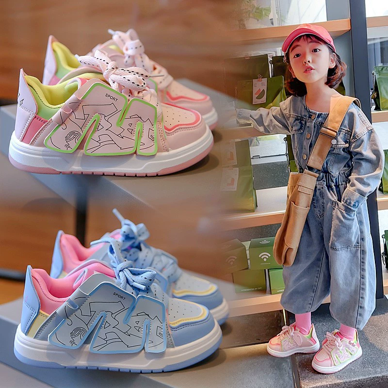 Детские кроссовки в хип-хоп стиле, модные удобные спортивные shoes, западный стиль, осень, мягкая подошва