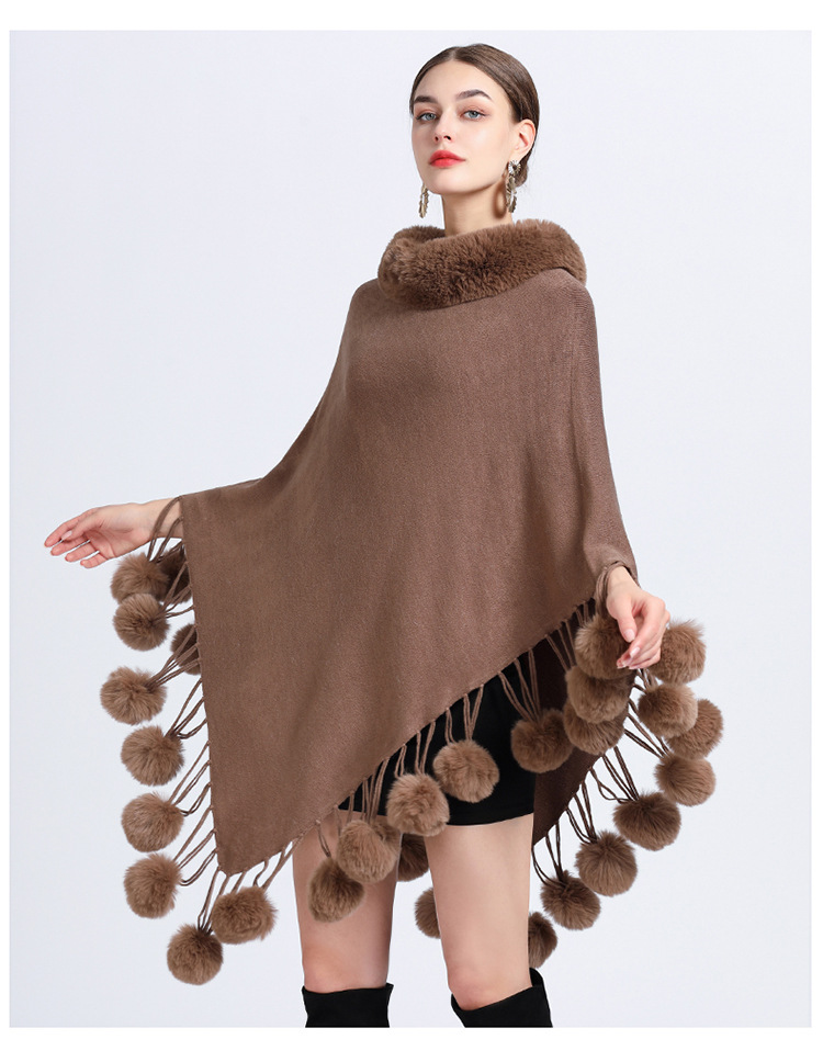 Women's Simple Style Solid Color Imitation Cashmere Polyester Tassel Shawl display picture 2