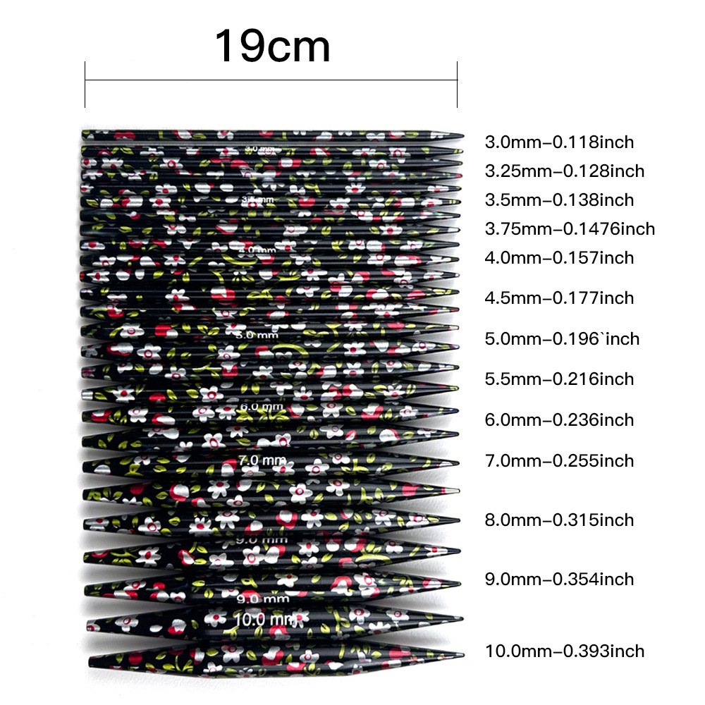 Herramientas de trenzado 2024 impresión de alúmina desmontable aguja circular un conjunto de 13 bolsas PU marrón