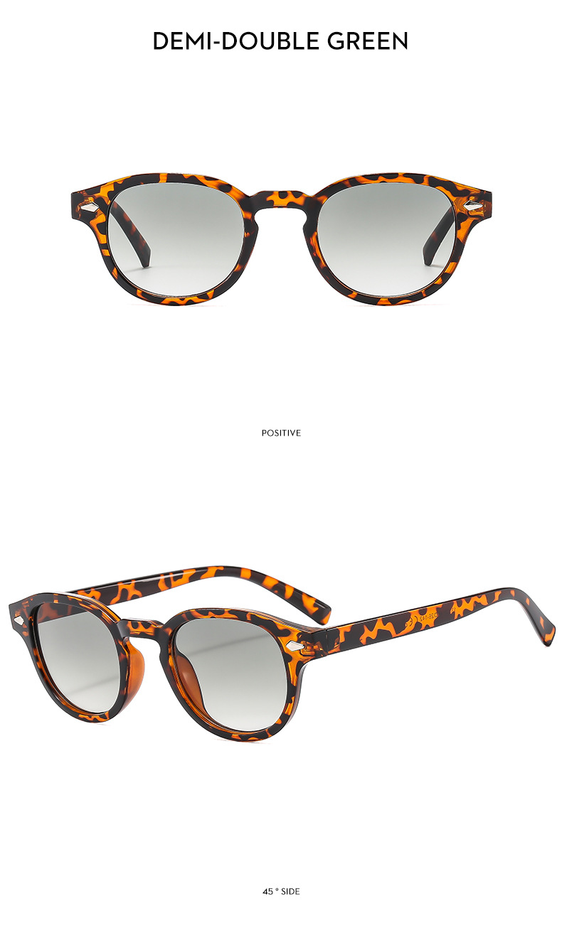 24g Weight Full Frame Glasses Structure Sunglasses Classification Ac, UV400 Protection Lens Material Round Frame Glasses Style Outdoor, Travel Occasion Solid Color Pattern Men's Gender IG Style, Streetwear Style Grey, Black Color IG Style Streetwear Solid Color Ac UV400 Protection Round Frame Full Frame Men's Sunglasses 25