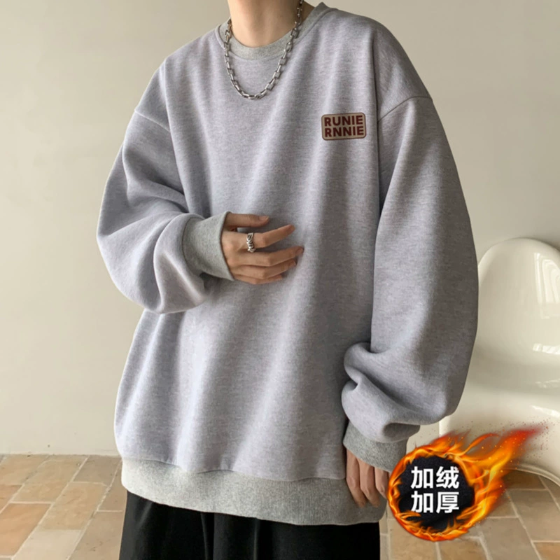 Толстовка для мужчин 2023 Весна и осень в американском стиле ретро-стрит прилив дизайн чувство нишевые повседневные свободные куртки без шапки