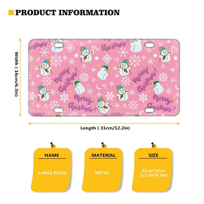 snowflake pink girl car | Nömrə qabı - onesize-ysfe2223z95-1