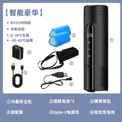 Refrigeration Cup, Can Be Taken | Soyuducular - classic-black-smart-luxury-model-2-sets-of-batteries-travel-bag
