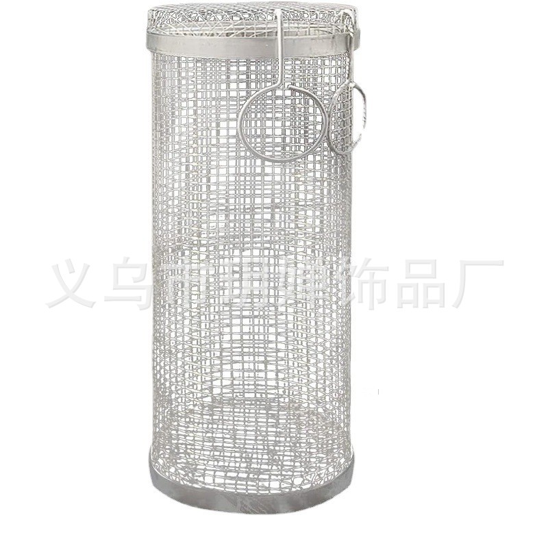 Comercio exterior transfronterizo de Amazon nuevo al aire libre de acero inoxidable barbacoa jaula barbacoa cilindro tubo de red en stock al por mayor