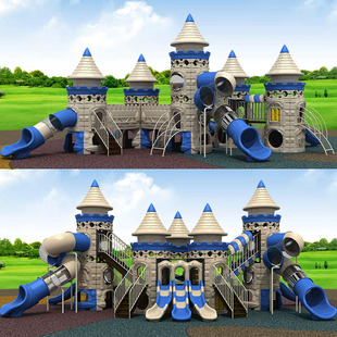 Children's Park Children's Community Square Children's Outdoor Large Plastic Small Doctor Castle Slide Swing Amusement Facilities