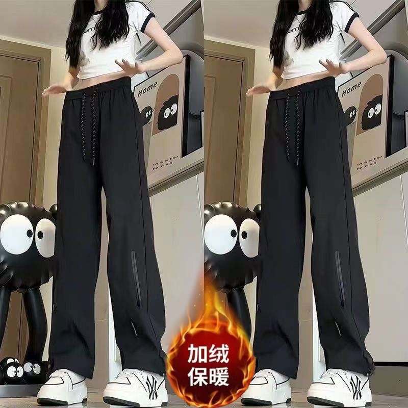 Windproof and Waterproof Softshell Pants for Women 2026 New Outdoor American Workwear Hiking Mountaineering Sports Pants Fleece-Lined Casual Pants