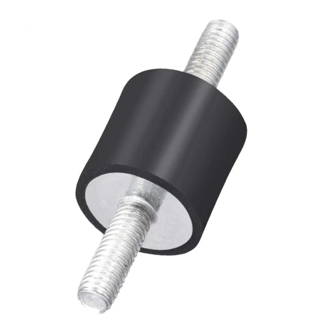 厂家直销VV型橡胶减震器双头外丝电机防振缓冲块圆柱橡胶减震垫