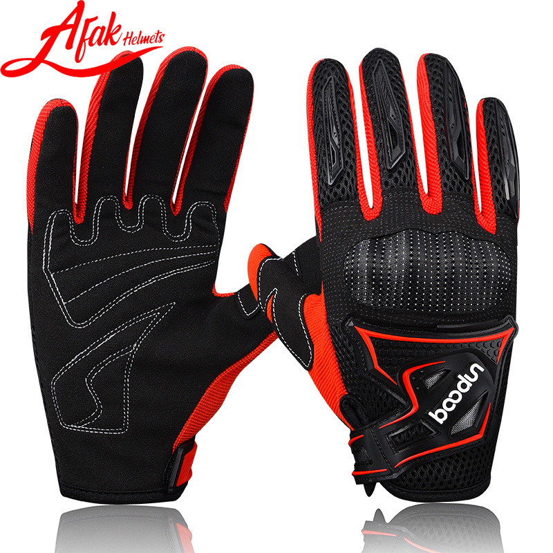 Guantes de coche eléctrico de la motocicleta que montan fuera de la carretera de los hombres y de las mujeres que compiten con los guantes resistentes a la caída respirable