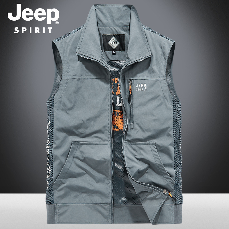 Spring and Autum Outdoor Vest Men's Thin Loose Vest Men's New Casual Sports Vest Jacket 8301Jp Spring and Autum Outdoor Vest Men's Thin Loose Vest Men's New Casual Sports Vest Jacket 8301Jp