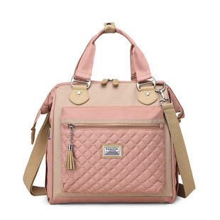 Large Capacity Portable Nylon Waterproof Cloth Bag Foreign Trade Women's Embroidery Lunch Bag Ice Bag Travel picnic bag