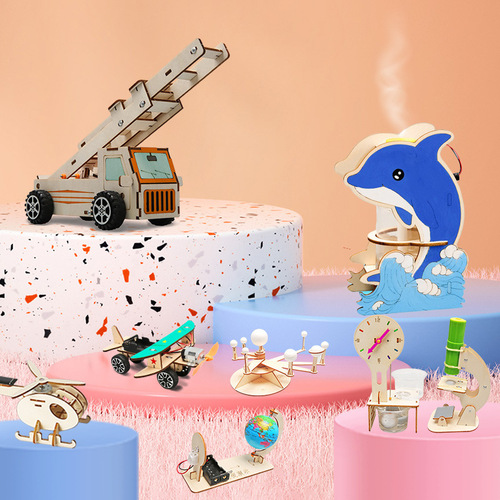 Science experiment invention hand-cranked wind vane DIY craft material kit technology small project science and education forefront