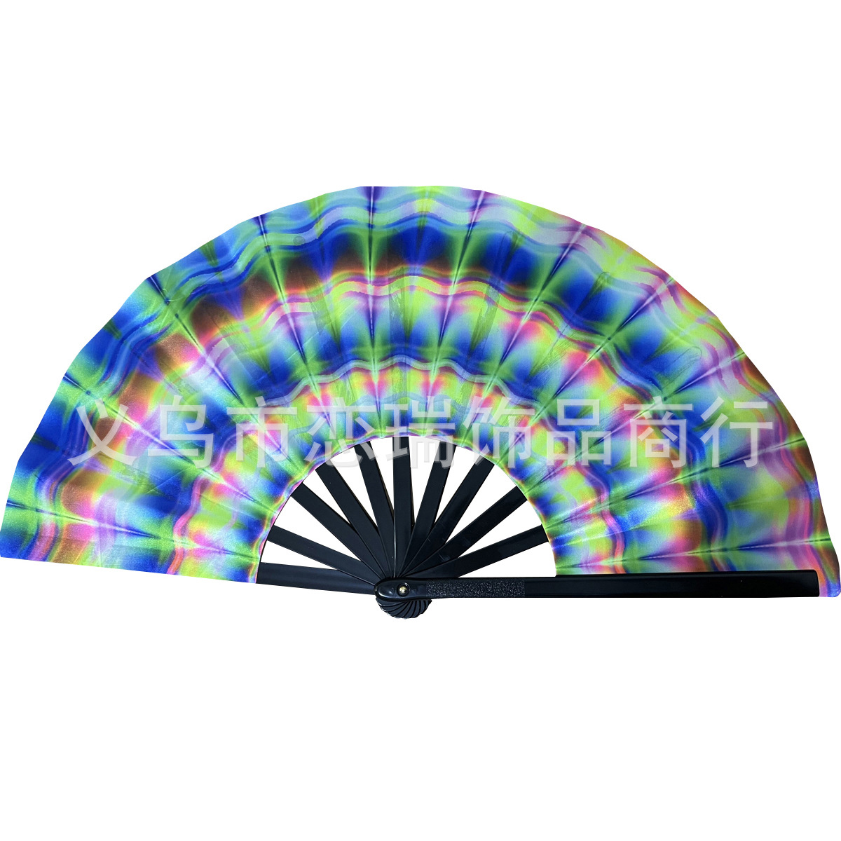 10 pulgadas 33cm dólar estadounidense euro libra ventilador impreso ventilador fluorescente plástico plegable hueso del ventilador poliéster accesorios de abanico