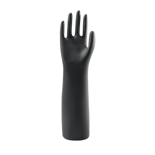 Men's Hand Mold Industrial Rubber Gloves Thickened Extra Long Wear Sandblasted Labor Protection Acid and Alkali Resistant Gloves Display Photo