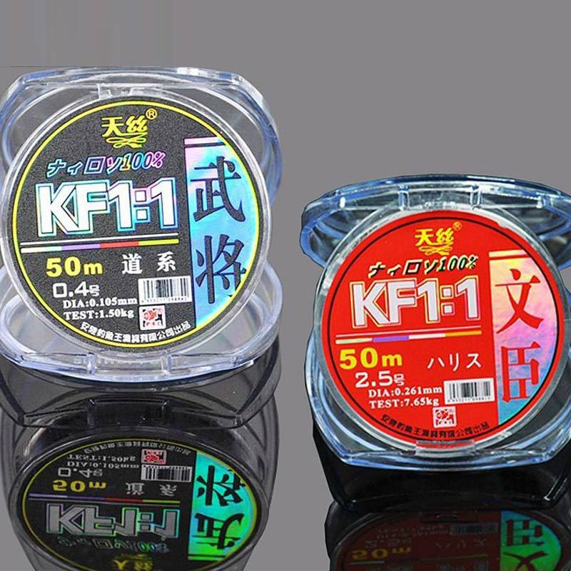 正品钓鱼王天丝文臣武将50米主线子线钓线竞技台钓线钓鱼线渔具鱼