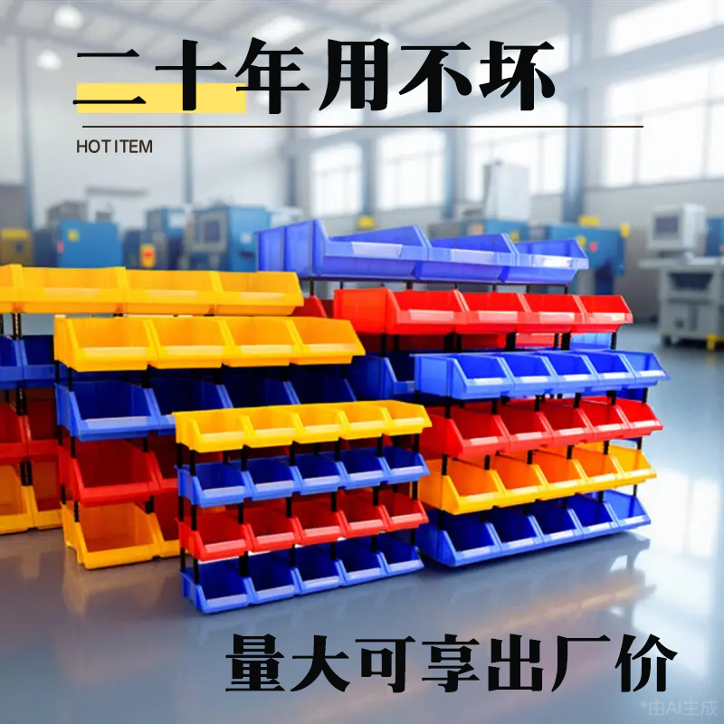 零件盒组合式塑料物料盒工具盒多层五金收纳盒分类货架斜口螺丝盒