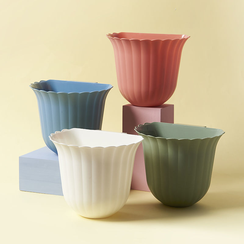 Kitchen trash bin wall-mounted flower style, kitchen waste countertop bedside cabinet trash bin cabinet door hanging, effortless no need to bend down