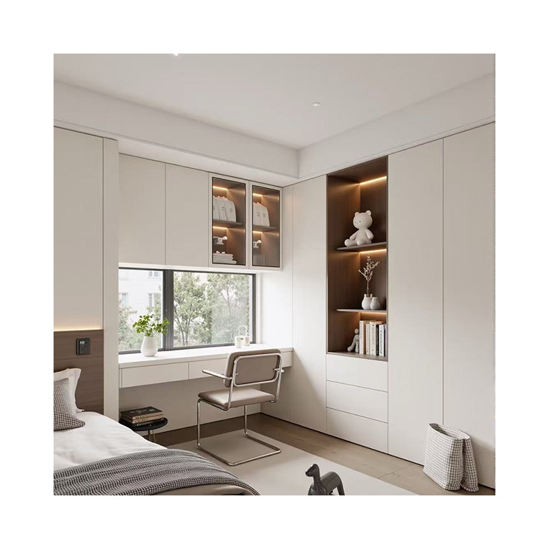 Modern Minimalist Italian-Style Custom-Made Whole-House Kitchen Cabinets, Wall Cabinets, and Floor Cabinets Integrated L-Shaped Cabinets Wholesale