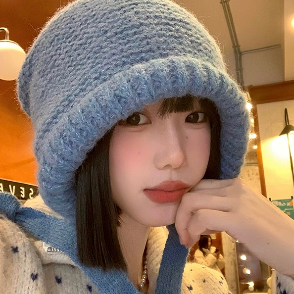 Blue--two-purpose bag and hat