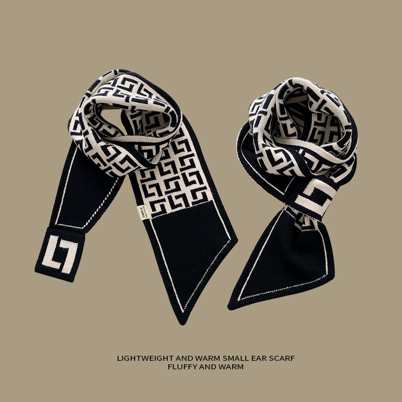 더블 L 글자 [블랙 베이지]