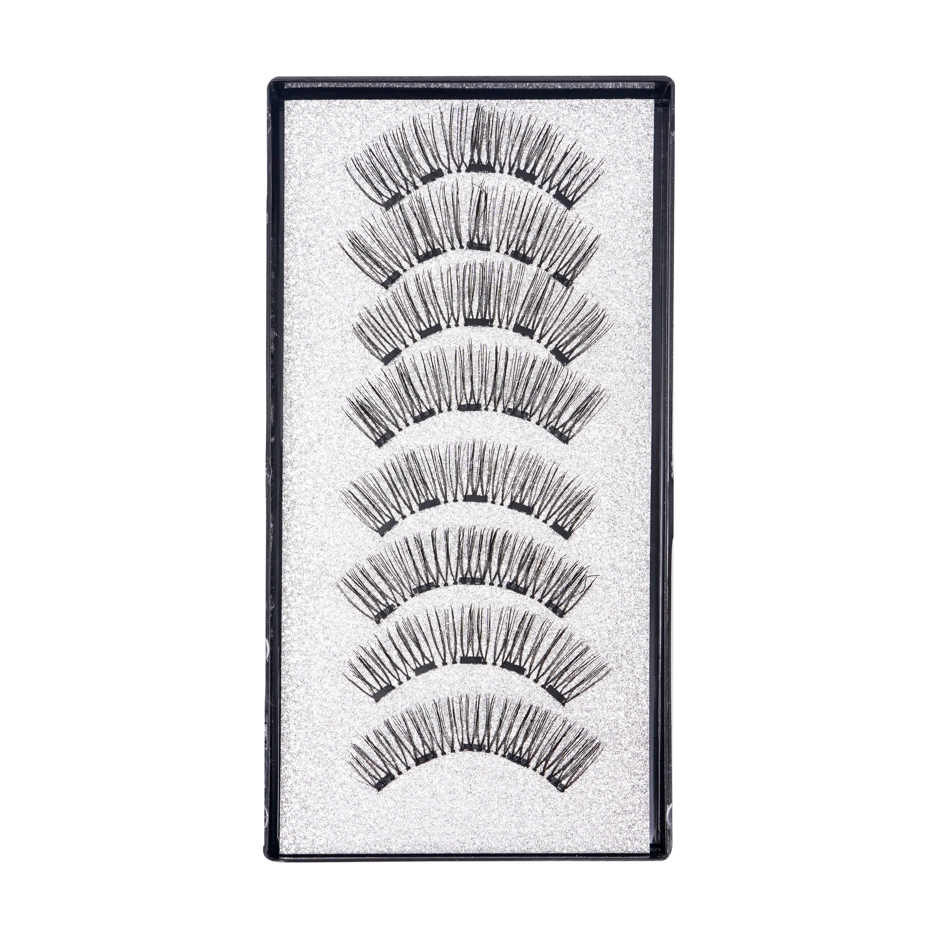 MF pestañas transfronterizas conjunto de pestañas postizas de succión magnética pestañas hermosas pestañas magnéticas con clip Little Devil Black Terrier pestañas repetidas