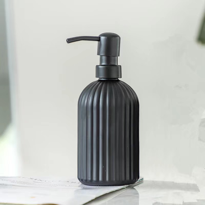 Botellas de vidrio para jabón y champú