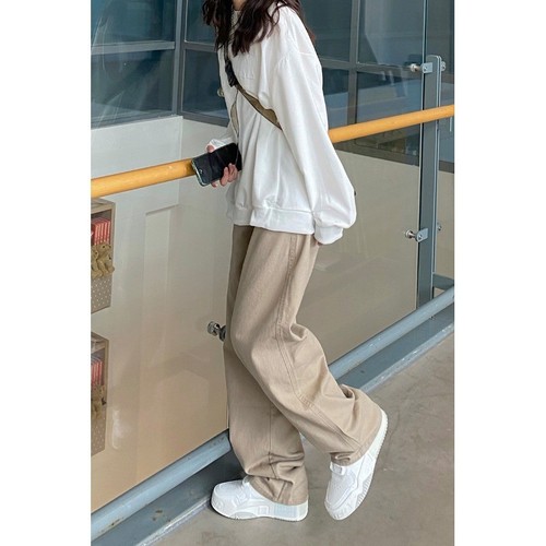 150 Petite American Retro Women's High-Waist Straight Leg Wide Leg Loose xs Short Summer Thin Slim-Fitting Jeans