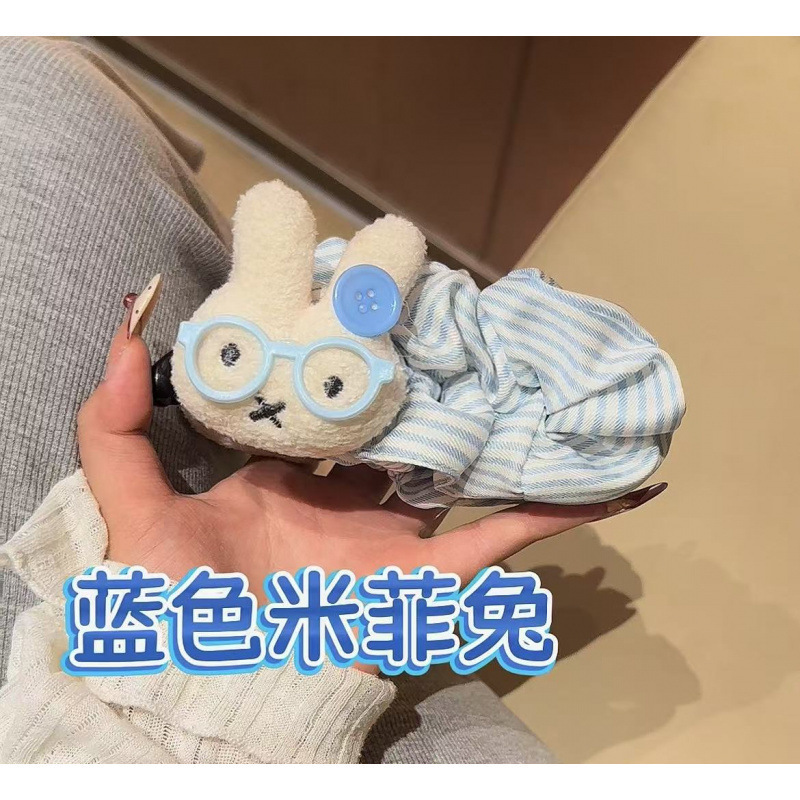 可爱波点大号米菲兔巨显发量香蕉夹后脑勺盘发百搭少女发饰|undefined