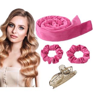 New Amazon Bow Lazy Heat-Free Curling Iron Sleeping Curling Iron Big Wave Silk Hair Curling Iron