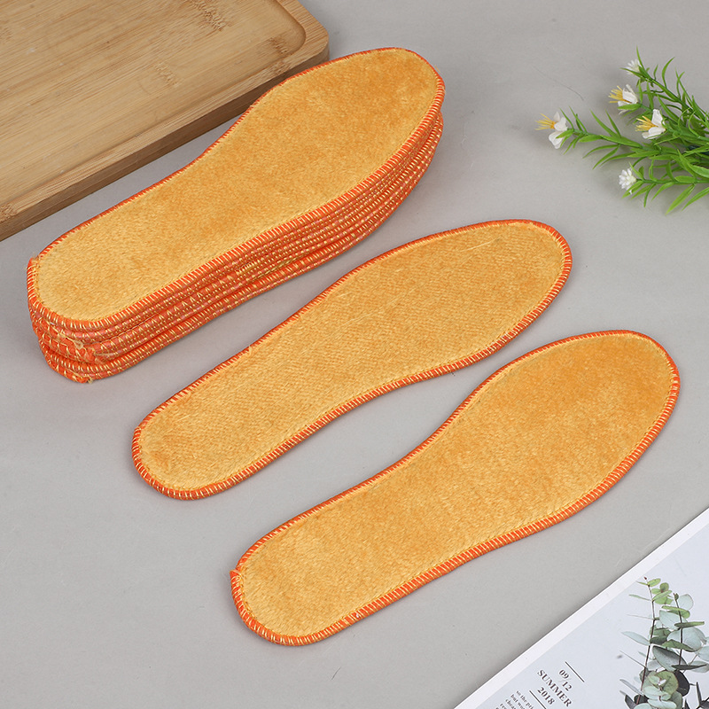 Majiaotong sheep-like plush winter warm wool one sheep thickened men's and women's insole cute cotton-padded shoes mat